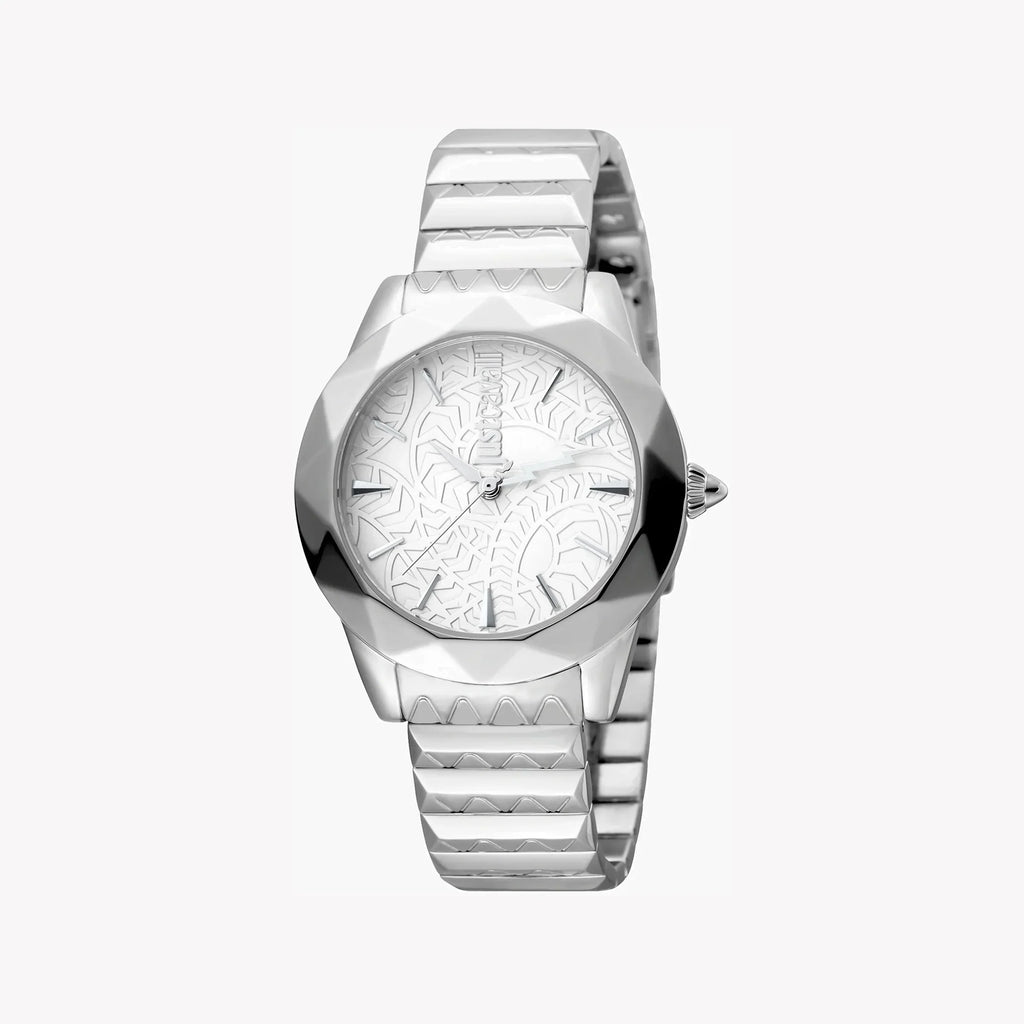 Just Cavalli Women's Silver Watch, Silver Dial | Jc1l003m0055