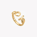 Just Cavalli Women's Gold Brass Ring, Gold | Jcrg00370206