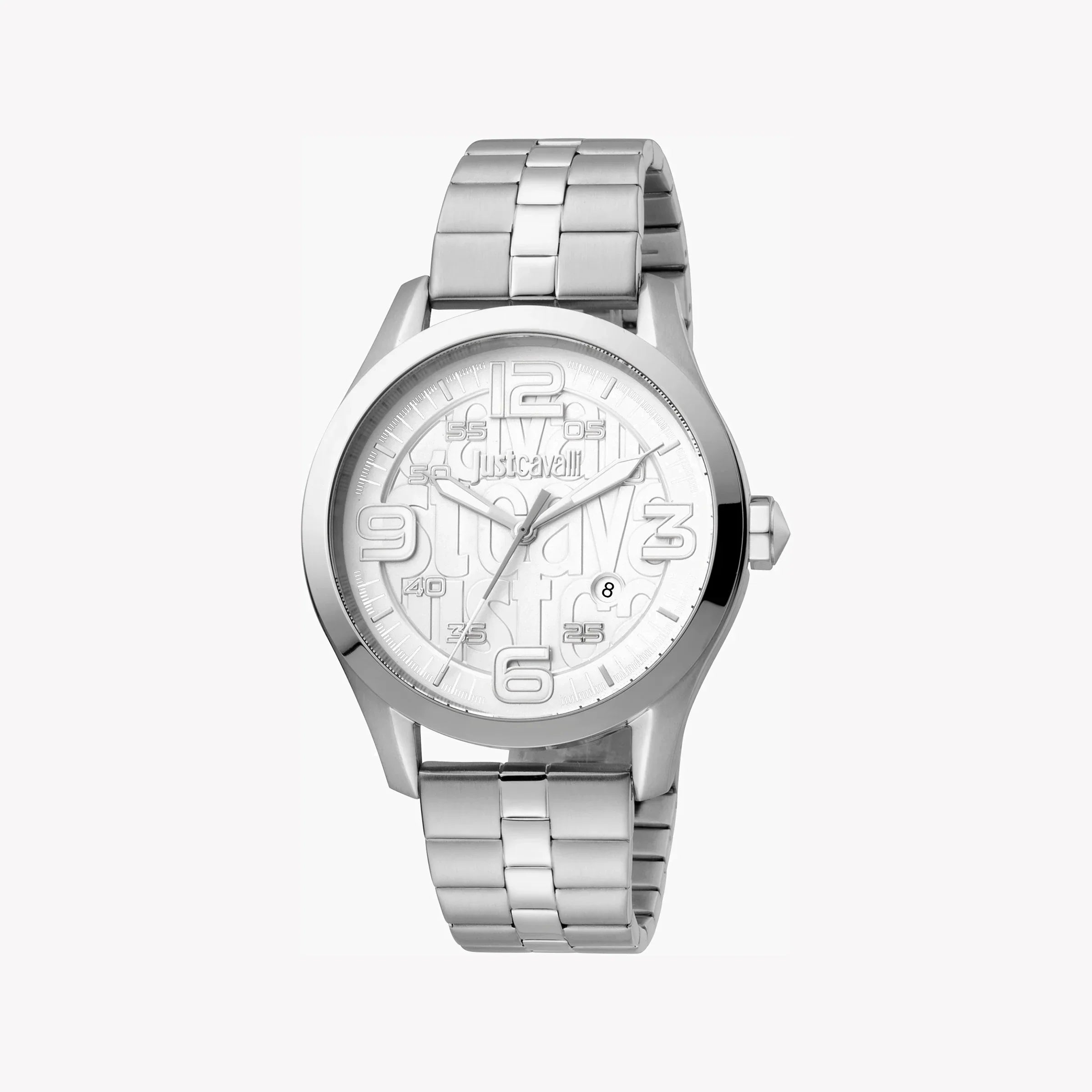 Just Cavalli Men's Silver Watch, Stainless Steel | Jc1g108m0055
