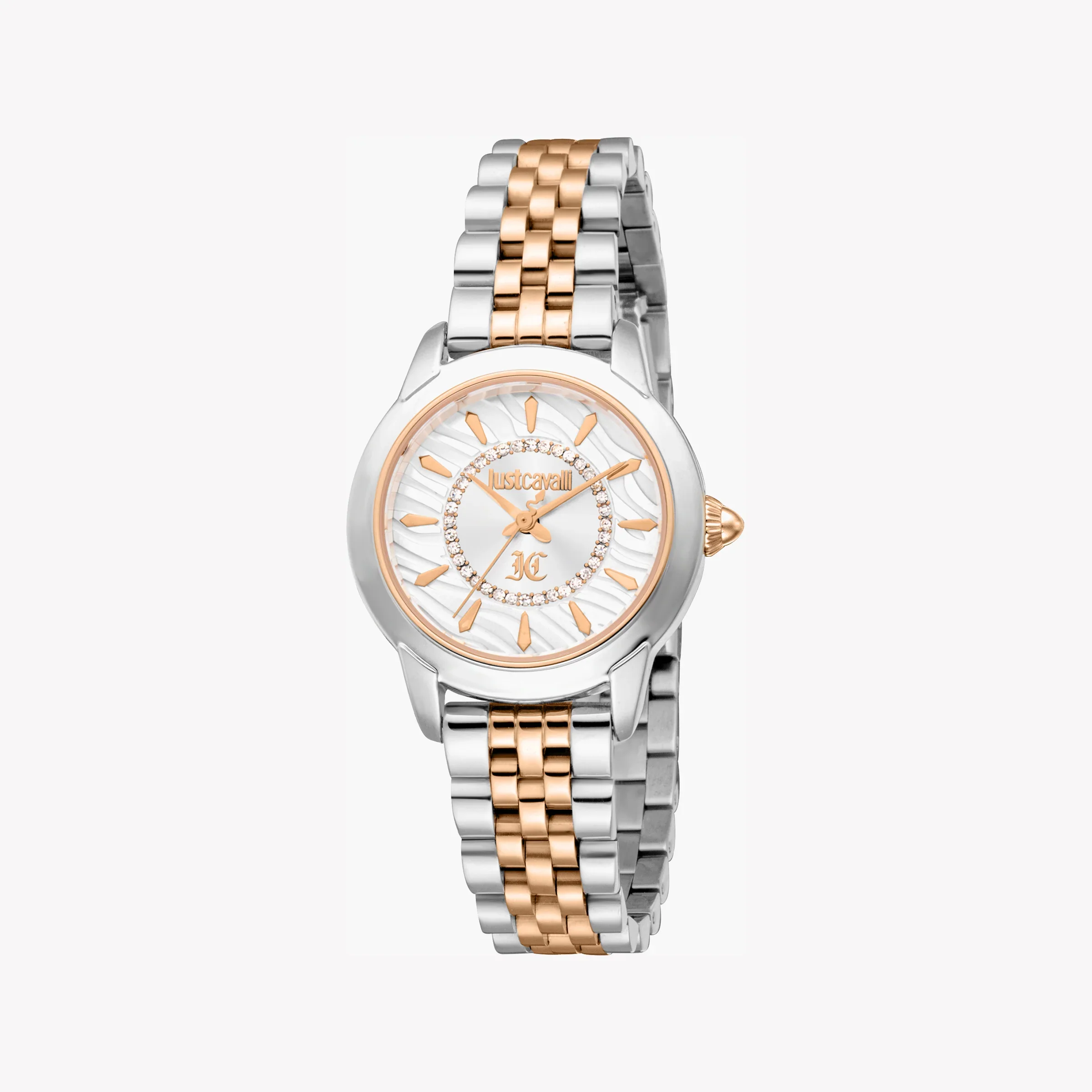 Just Cavalli Women's Two-Tone Watch, Silver Dial | Jc1l333m0065