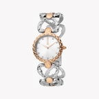 Just Cavalli Women's Silver & Rose Gold Watch, Silver Dial | Jc1l132m0055
