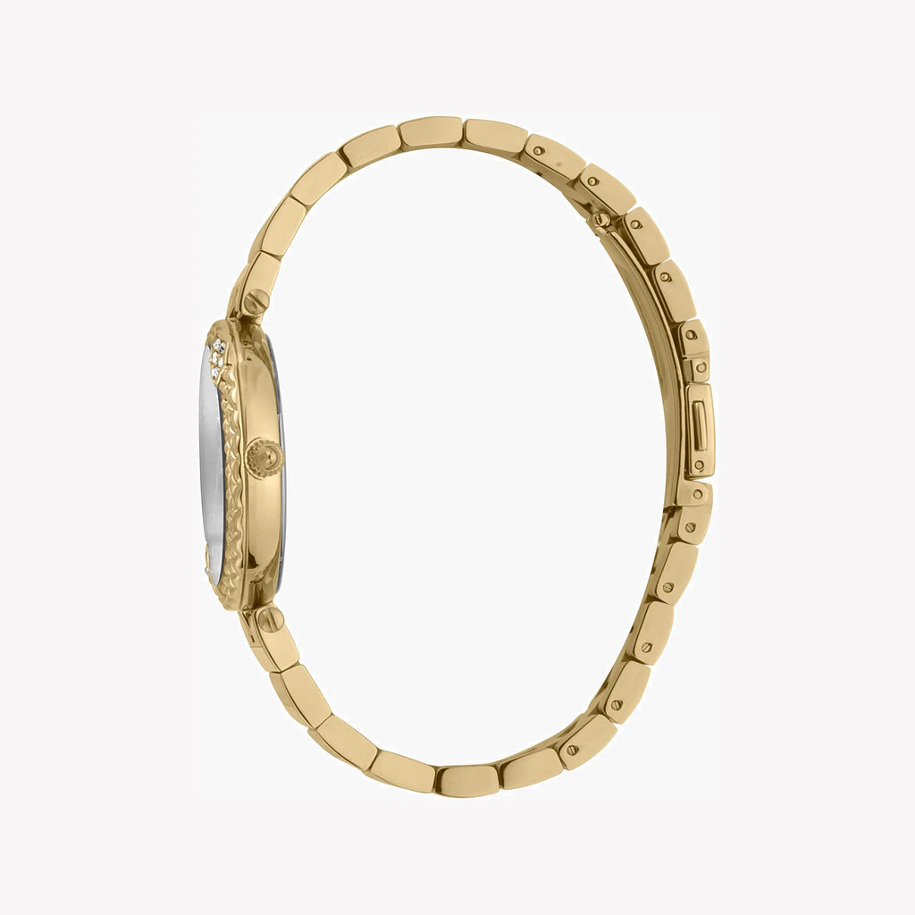 Just Cavalli Women's Gold Stainless Steel Watch, Silver Dial | Jc1l197m0065