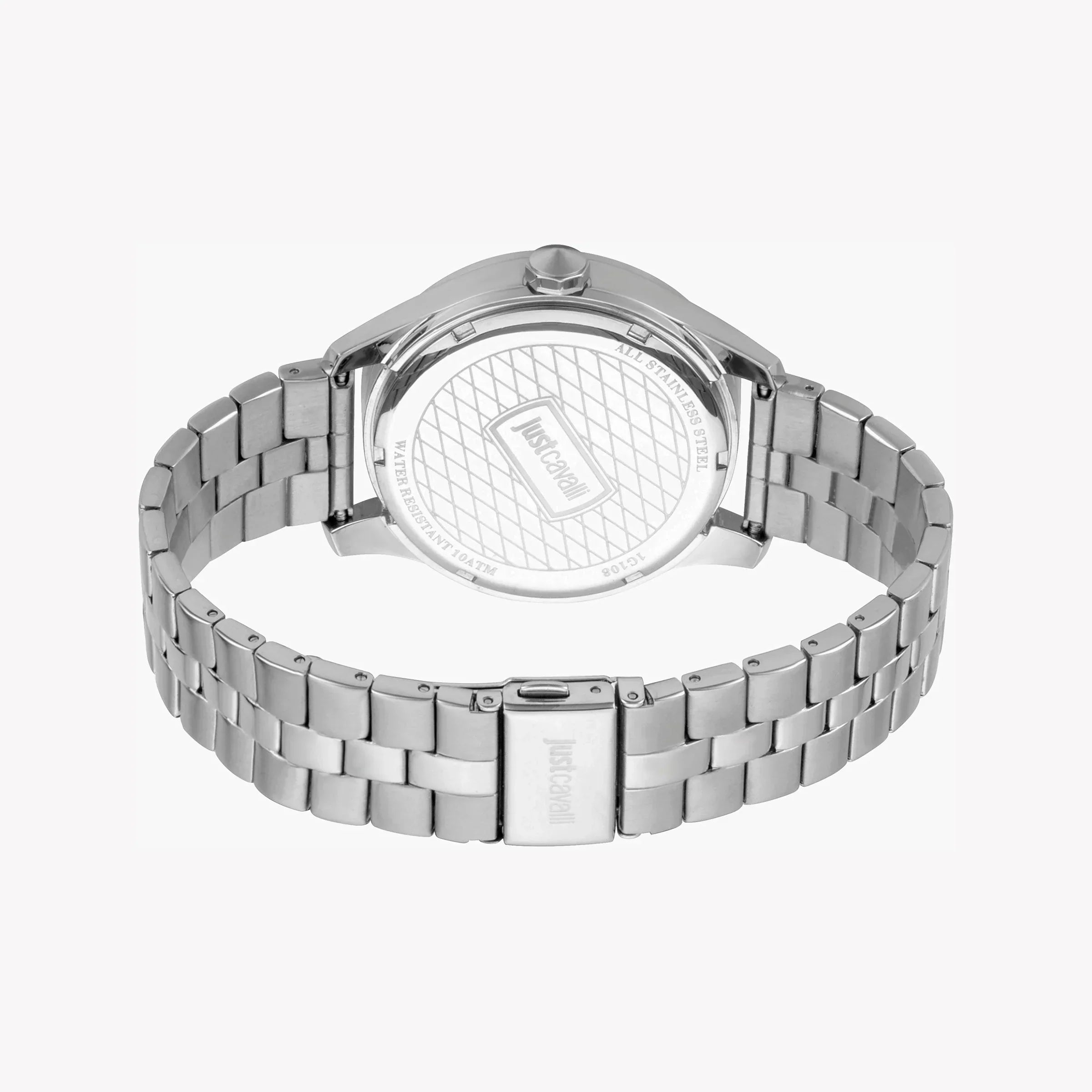 Just Cavalli Men's Silver Watch, Stainless Steel | Jc1g108m0055