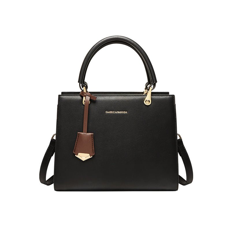 Felicity Leather Top Handle Work Tote Bag