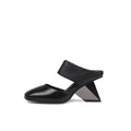 Femme Ankle Strap Gravity Block Heel Pumps