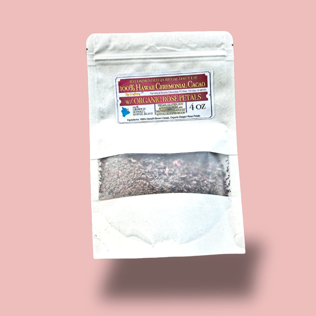 Hawaii Ceremonial Cacao w/ Rose