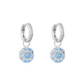 Something Blue Drop Earrings: Silver-0