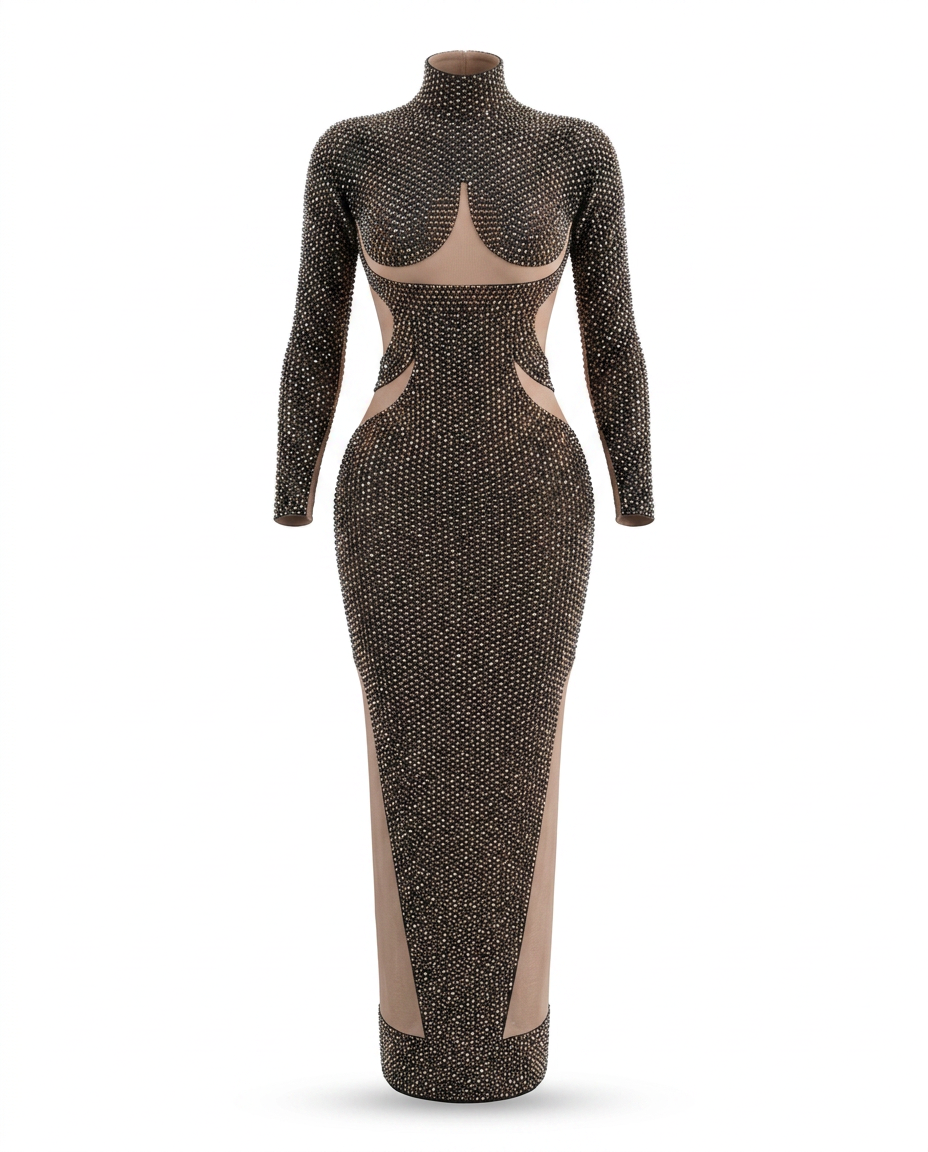 Onyx Crystal Gown