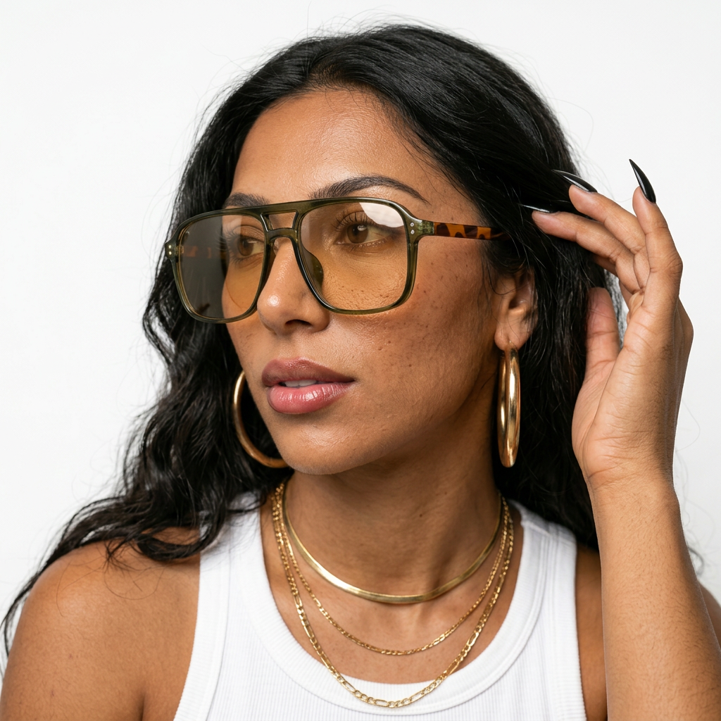 Fearless Acetate Square Sunglasses-0