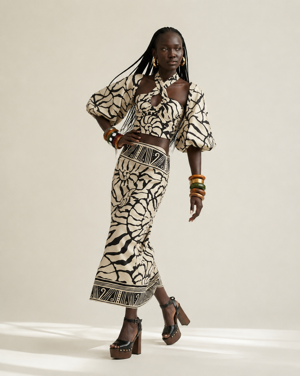 Free Spirit Patterned Long-Sleeve One-Piece-0