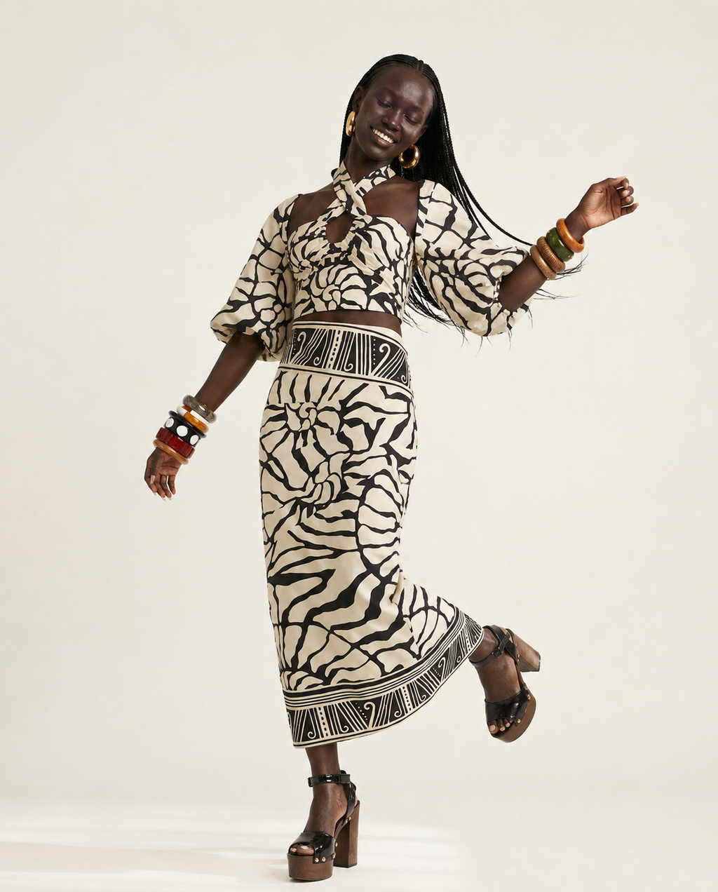 Free Spirit Patterned Long-Sleeve One-Piece-2