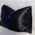 Queen Organic Silk Pillowcase - Black