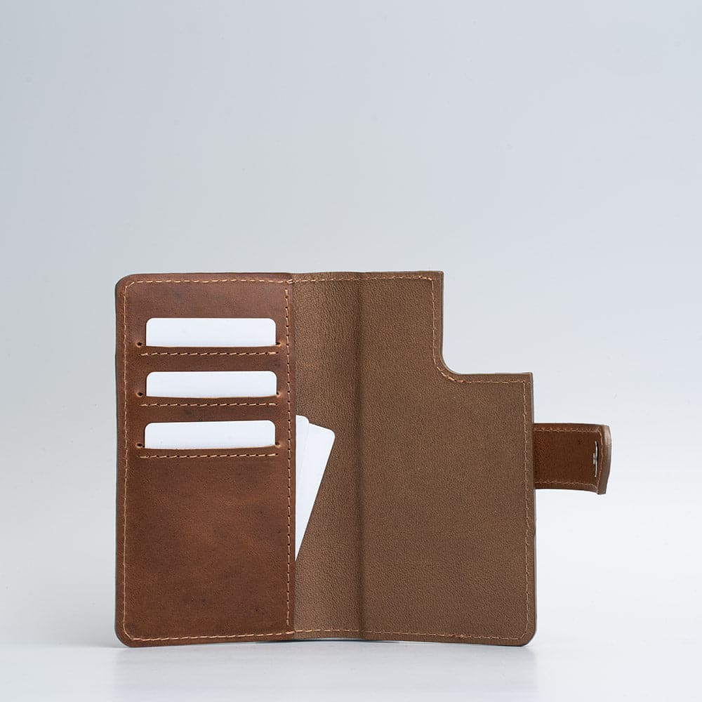 Leather Folio Wallet for iPhone 12 Series with MagSafe on magnet closure (SALE)