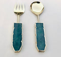 Green Agate Salad Server - Set of 2