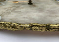 Grey Agate Large Wall/Desk Clock/Personalised Momento