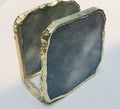 Grey Agate Napkin Holder/Natural Stone Napkin Holder/Paper Napkin Holder/Desk Napkin Holder/Picnic Holder