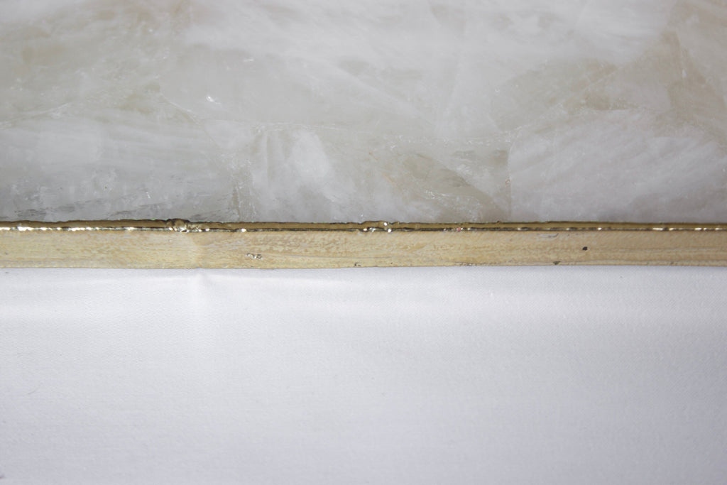 White Agate Wall Clock | Square