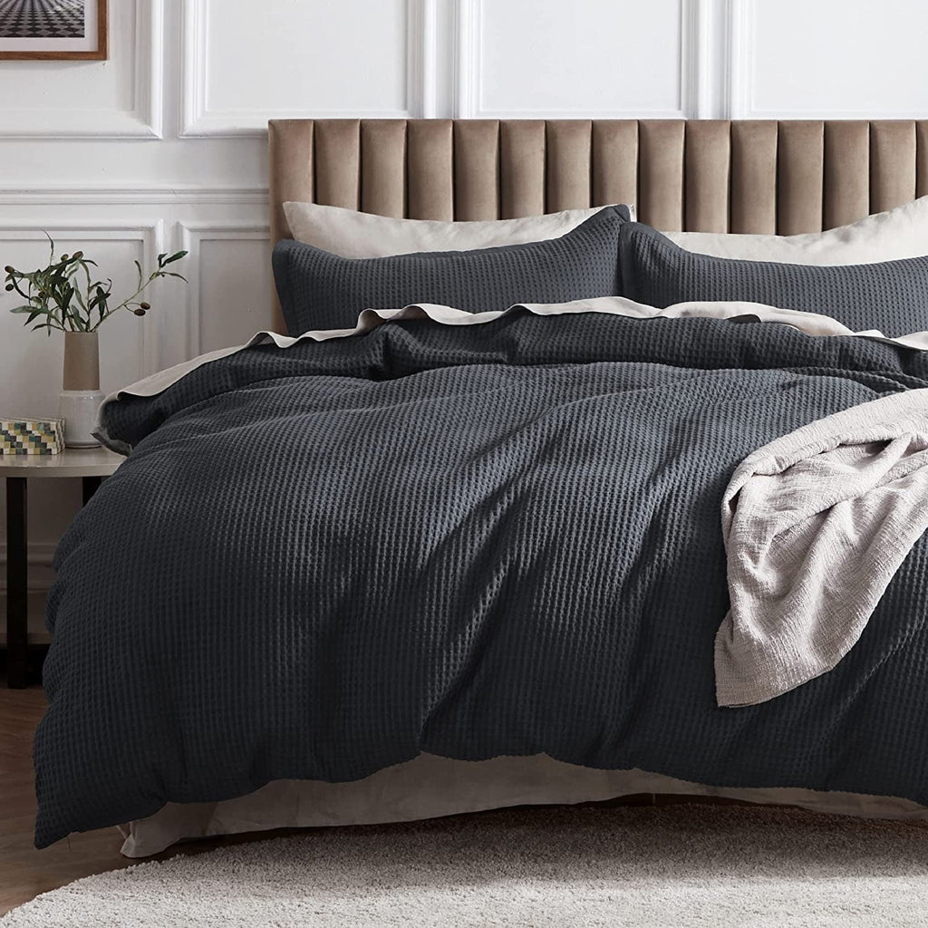 Waffle Weave Pure Cotton Duvet Cover Sets