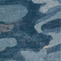 Shades of Blue | Abstract Design - Handcrafted Rug/Carpet | Pure New Zealand  Wool | Hand Tufted | High Pile | High Density | Yarn Dyed