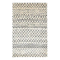 Cream and Black - Handcrafted Rug/Carpet | Pure New Zealand Wool | Hand Tufted | High Pile | High Density | Yarn Dyed