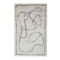 Black and White - Handcrafted Rug/Carpet | Pure New Zealand Wool | Hand Tufted | High Pile | High Density | Yarn Dyed