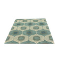 Blue and Green | Abstract Design - Handcrafted Rug/Carpet | Pure New Zealand Wool | Hand Tufted | High Pile | High Density | Yarn Dyed