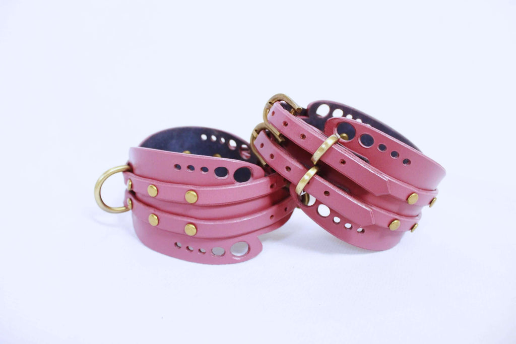 Wrist Cuffs Set for BDSM Bondage Restraints and Submissive Play