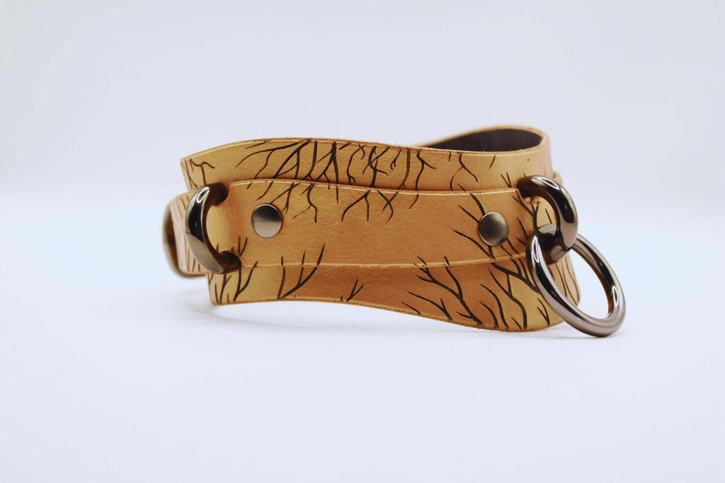 Submissive Collar Leather | Discreet Elegant Day Collar Jewelry