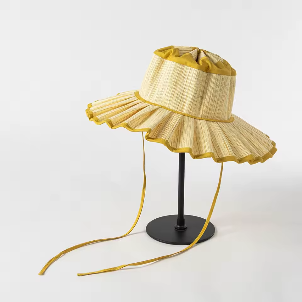 Limitless Straw Pleated Sun Hat-6