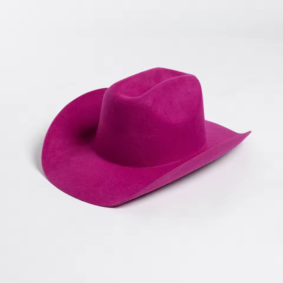 Vibrant Wool Wide Brim Cowboy Hat-1
