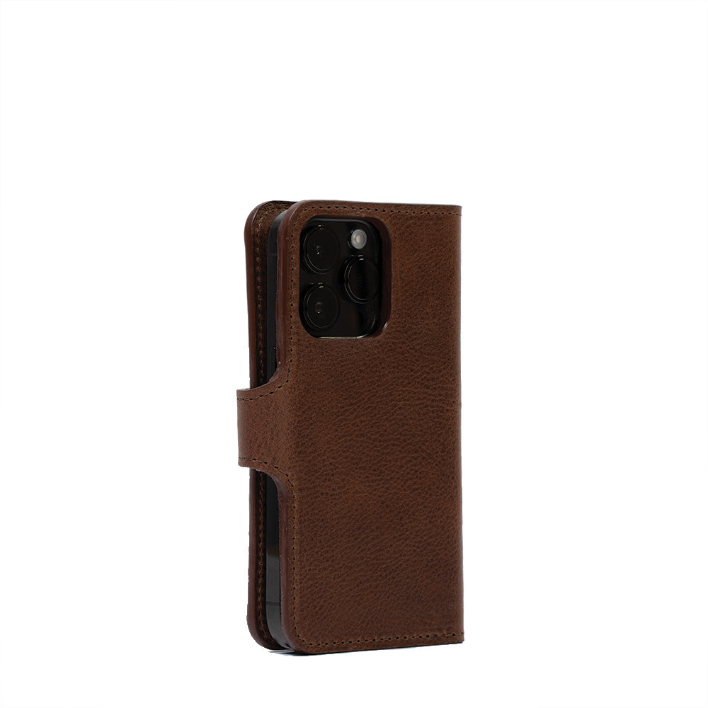 Full-Grain Leather Folio Case Wallet for iPhone 15 Series with MagSafe - Classic 4.0