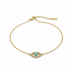 Vibrant Gold Zircon Ladybug Pendant Necklace-2