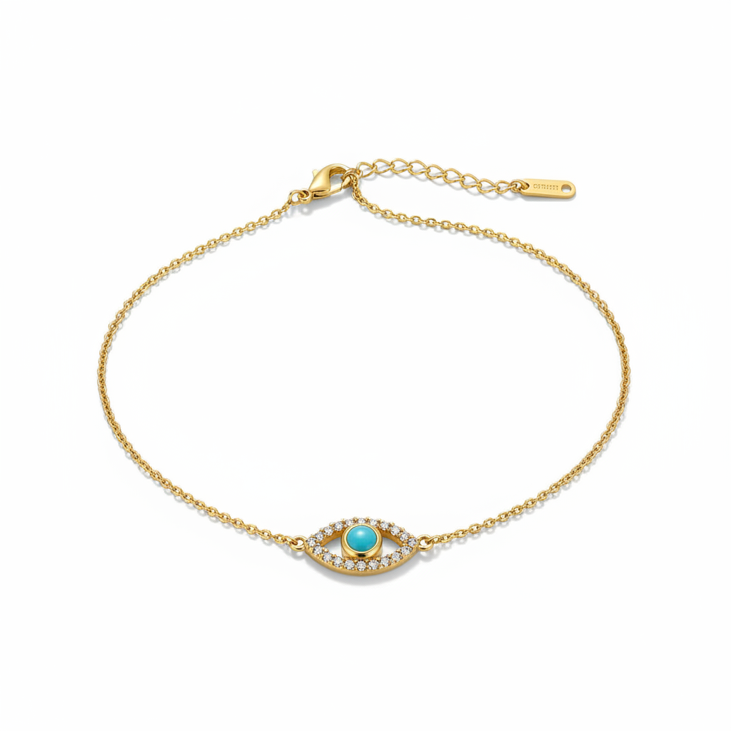 Vibrant Gold Zircon Ladybug Pendant Necklace-5