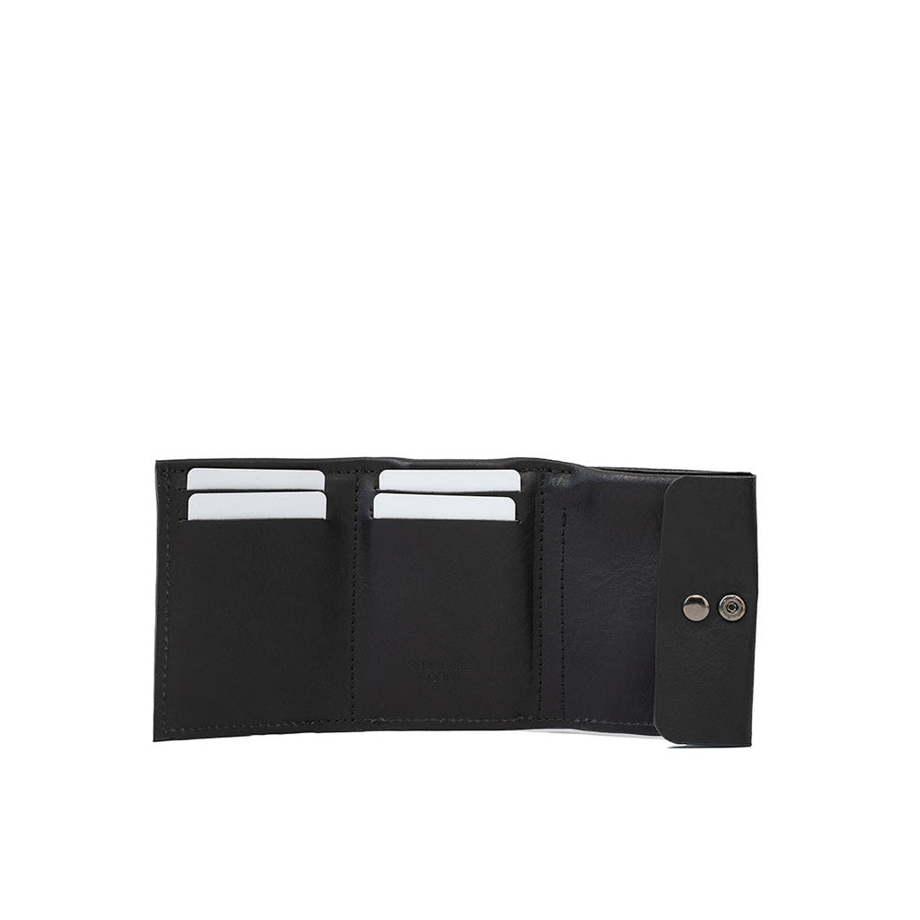 Leather Wallet for AirTag - Mini Trifold