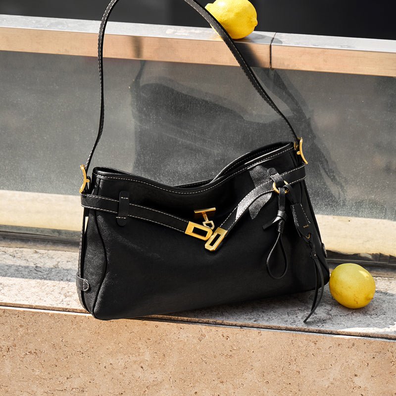 Luxe Fortune Chime Slouch Shoulder Bag
