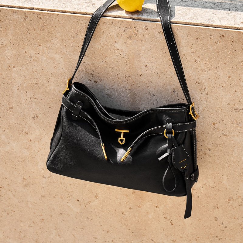 Luxe Fortune Chime Slouch Shoulder Bag