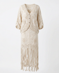 Free Spirit Fringe Crochet Two Piece Set-2