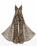 Wild Heart Striped Chiffon Two-Piece Set