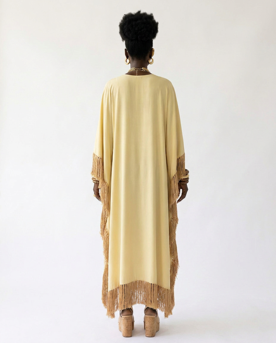 Liberated Oversized Fringe Kaftan-1