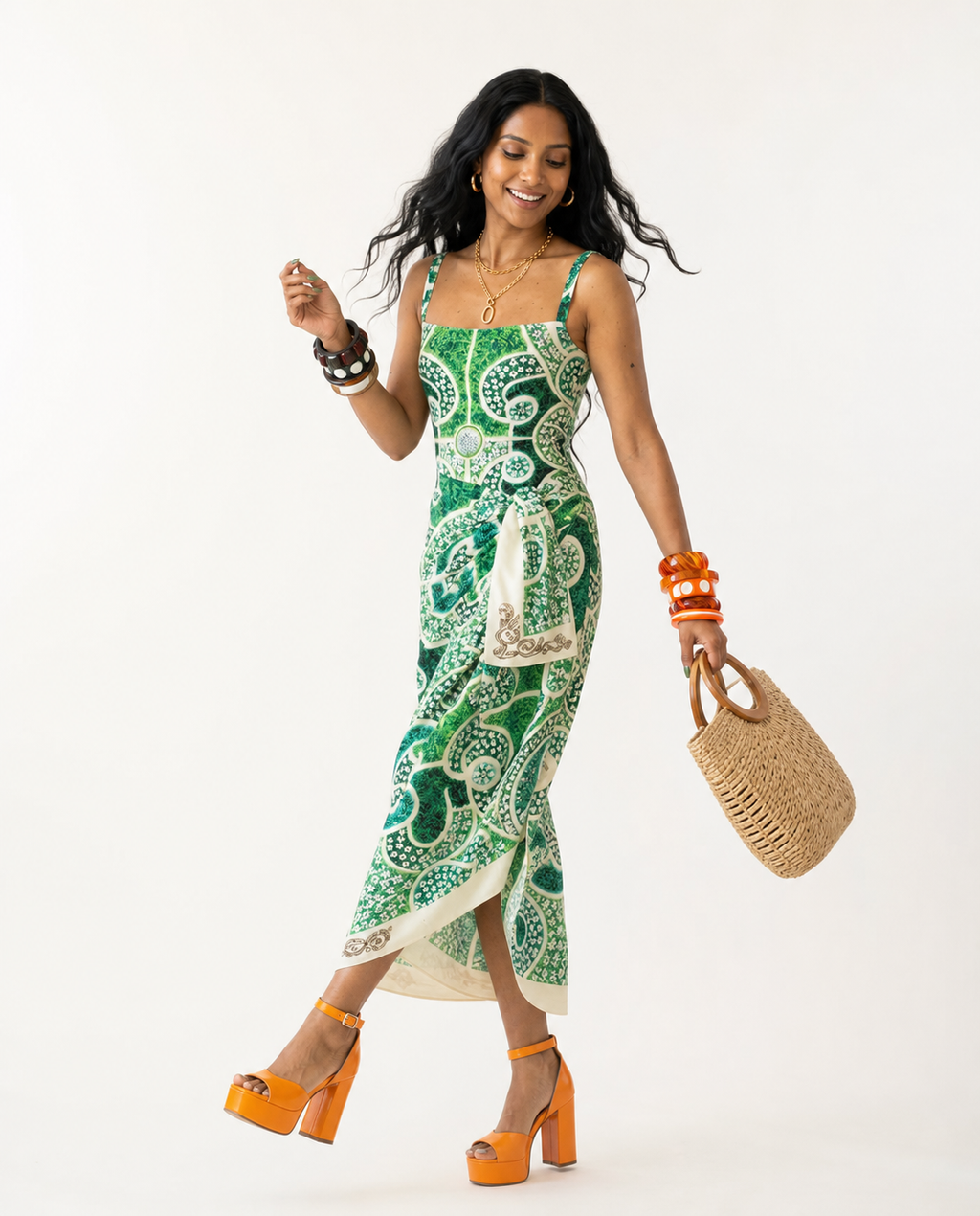 Elegant Printed One-Piece Swimsuit