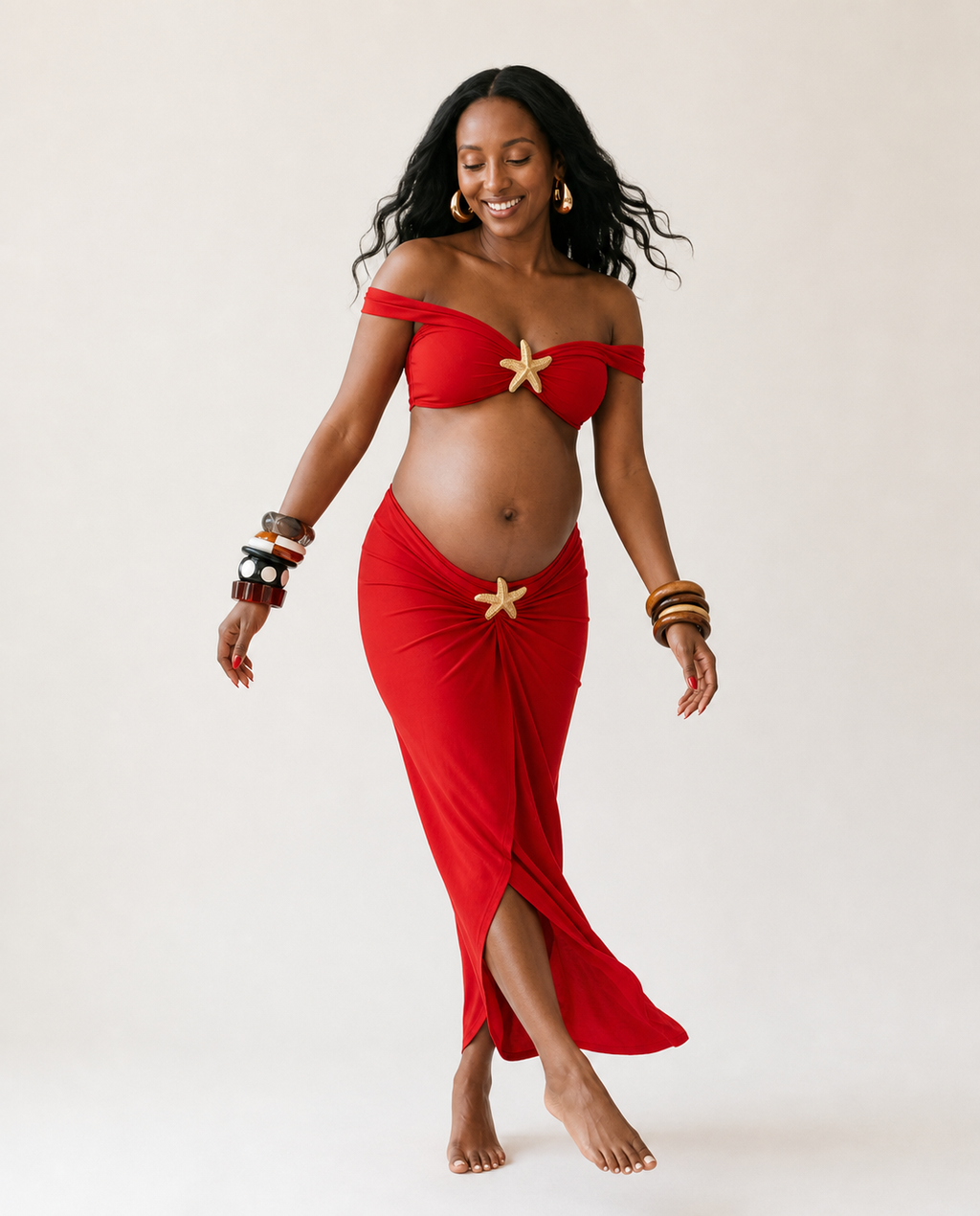 Radiant Gold Starfish Bikini Set-3
