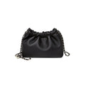 Mini Dumpling Leather Clutch Crossbody Bag