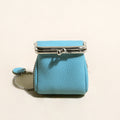 Blue Ball Clasp Wallet with Adjustable Chain Strap – Pebble-Grain Leather Kiss-Lock Mini Bag (Copy) (Copy) (Copy) (Copy)