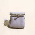 Lilac Ball Clasp Wallet with Adjustable Chain Strap – Pebble-Grain Leather Kiss-Lock Mini Bag (Copy) (Copy) (Copy)