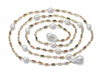 Divine Pearl Layered Lariat Necklace-4