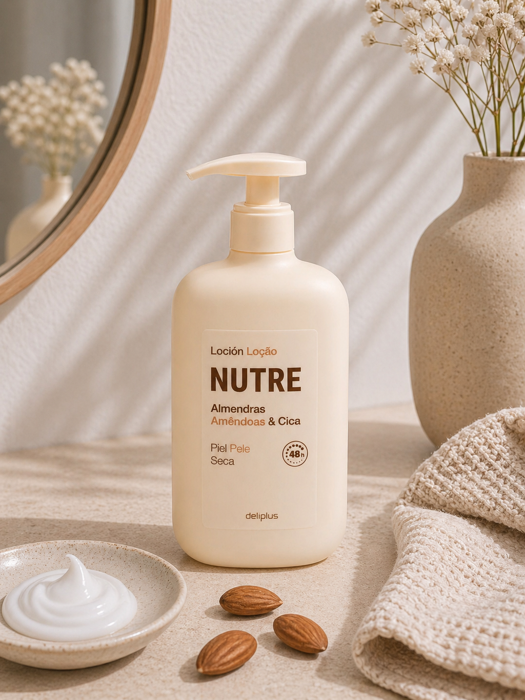 Deliplus - Lotion Corps Nourrissante Amande Douce et Cica