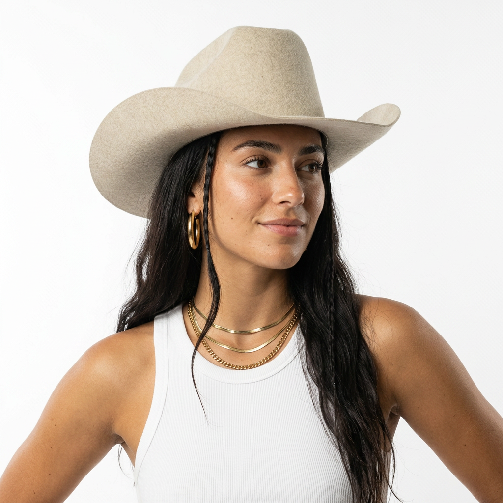 Untamed Wool Felt Cowboy Hat-0