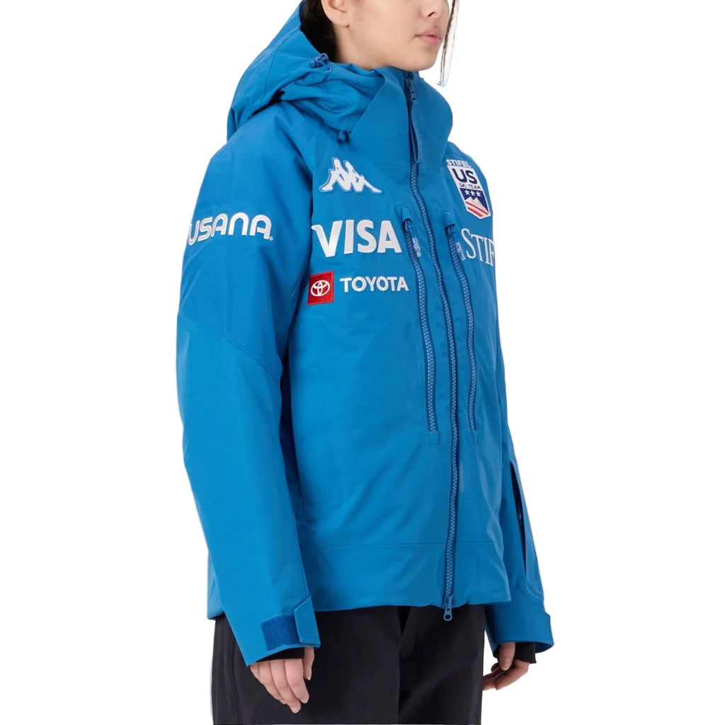 Women's US Ski Team insulated padded jacket Winter Olympics 2026 Water Blue - Kappa