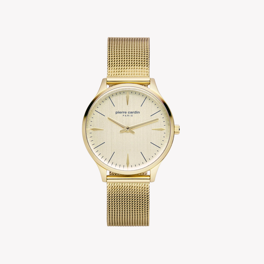 Pierre Cardin Women's Gold Watch, Stainless Steel Band | Pc902282f14