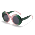 Daring Plastic Round Sunglasses-1